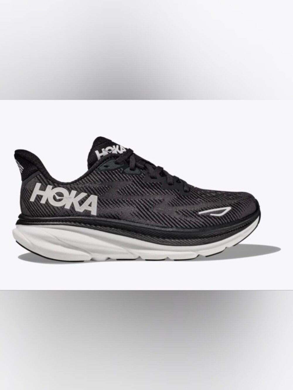 Hoka Clifton 9 Women's Black And White Size 7B